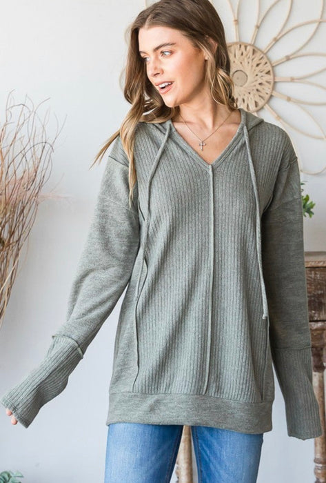 Snuggle Up Sweater in Soft Green