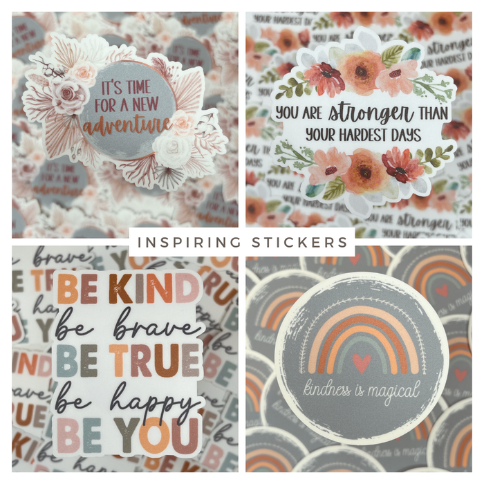 Inspiring Vinyl Waterproof Stickers